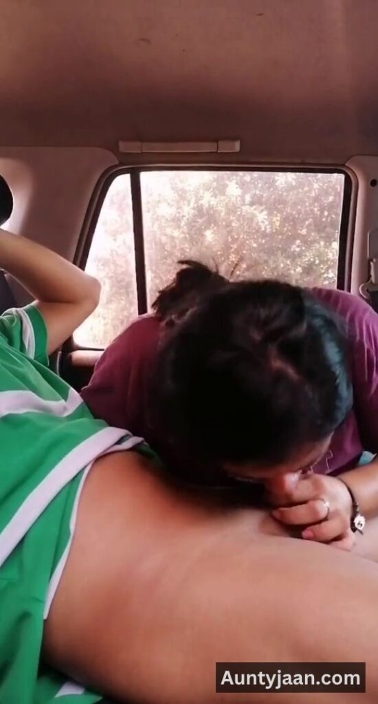 aunty gives blowjob