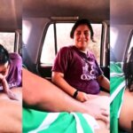 indian aunty gives blowjob and fucking in car